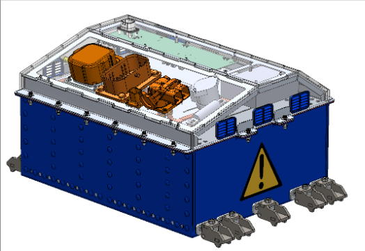 Accumulator enclosure CAD assembly